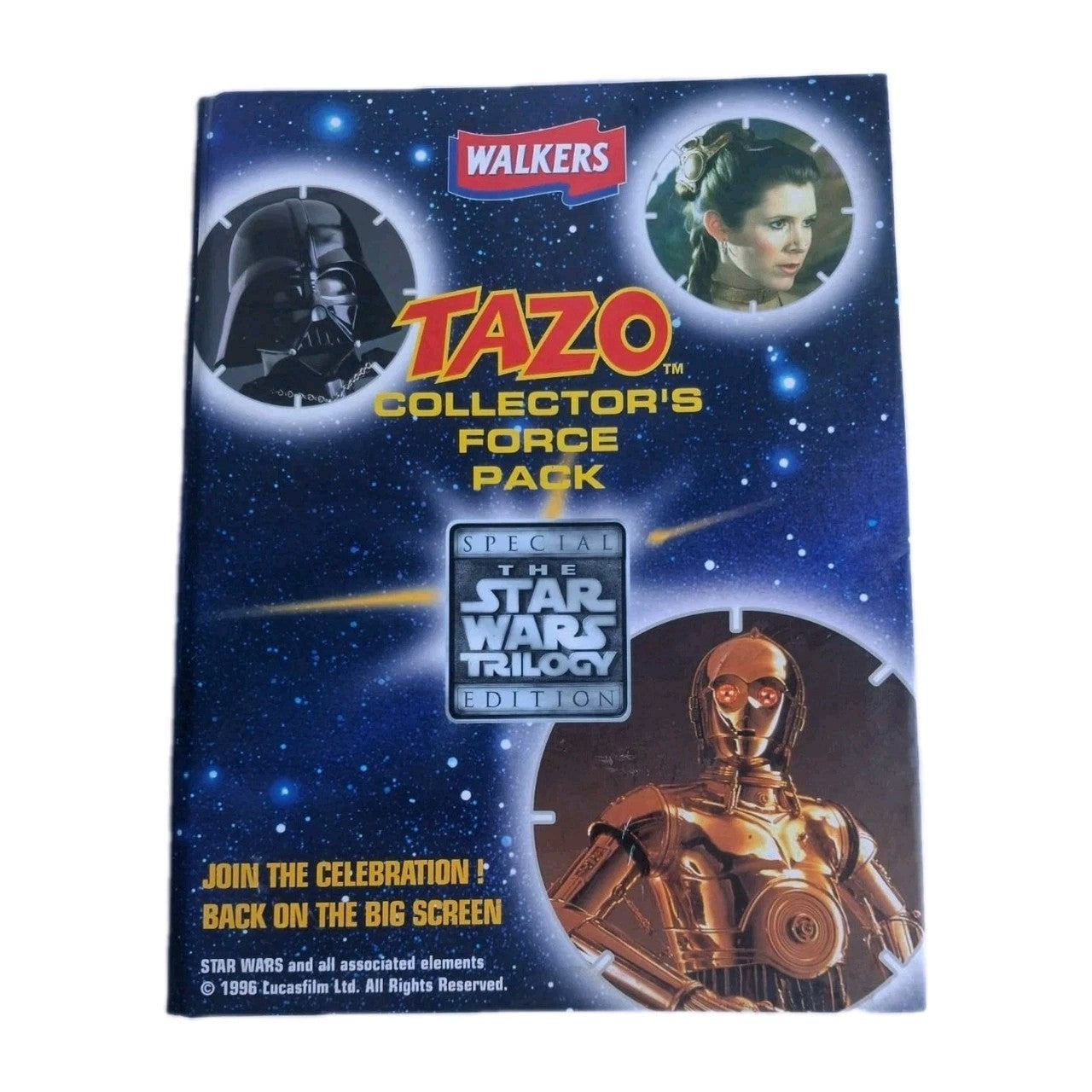 1996 Star Wars Trilogy Tazo Collectors Force Pack Walkers Complete Set Leia Card