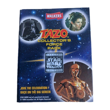 1996 Star Wars Trilogy Tazo Collectors Force Pack Walkers Complete Set Leia Card