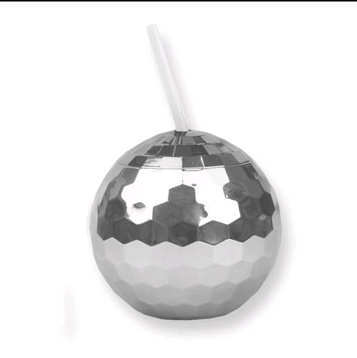 Disco Ball Tumbler & Reusable Straw - Drinking Cocktails - Part Cups