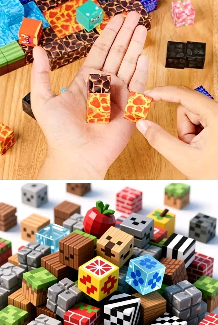 GraceDuck 200PCS Magnetic Blocks - Magnetic Building Block for Kids Ages 3+