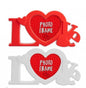 VALENTINES DAY LOVE PHOTO FRAME - RED OR WHITE FRAME