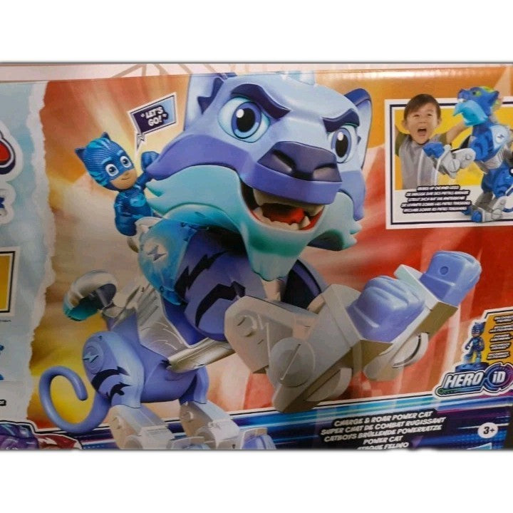 PJ Masks Animal Power Charge and Roar Power Cat Interactive Toys with 20+ Lights