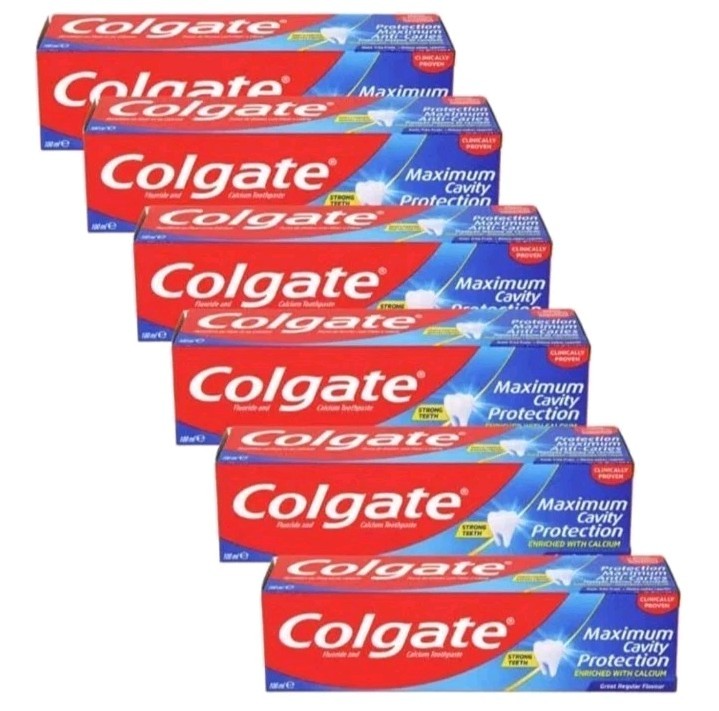Colgate Maximum Cavity Protection Toothpaste 100ml Pack of 6 Tubes Mint Flavour