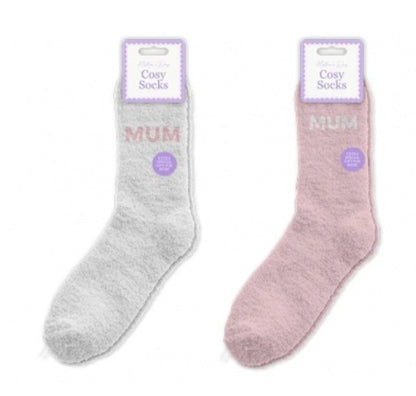 MOTHER'S DAY EMBROIDERED COSY SOCKS-1 PAIR
