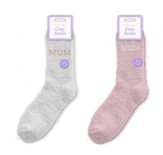 MOTHER'S DAY EMBROIDERED COSY SOCKS-1 PAIR