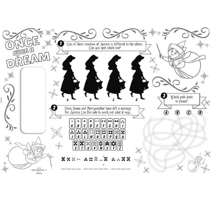Disney Princess - Tear Off Activity Placemats - Bell - Jasmine - Tiana 