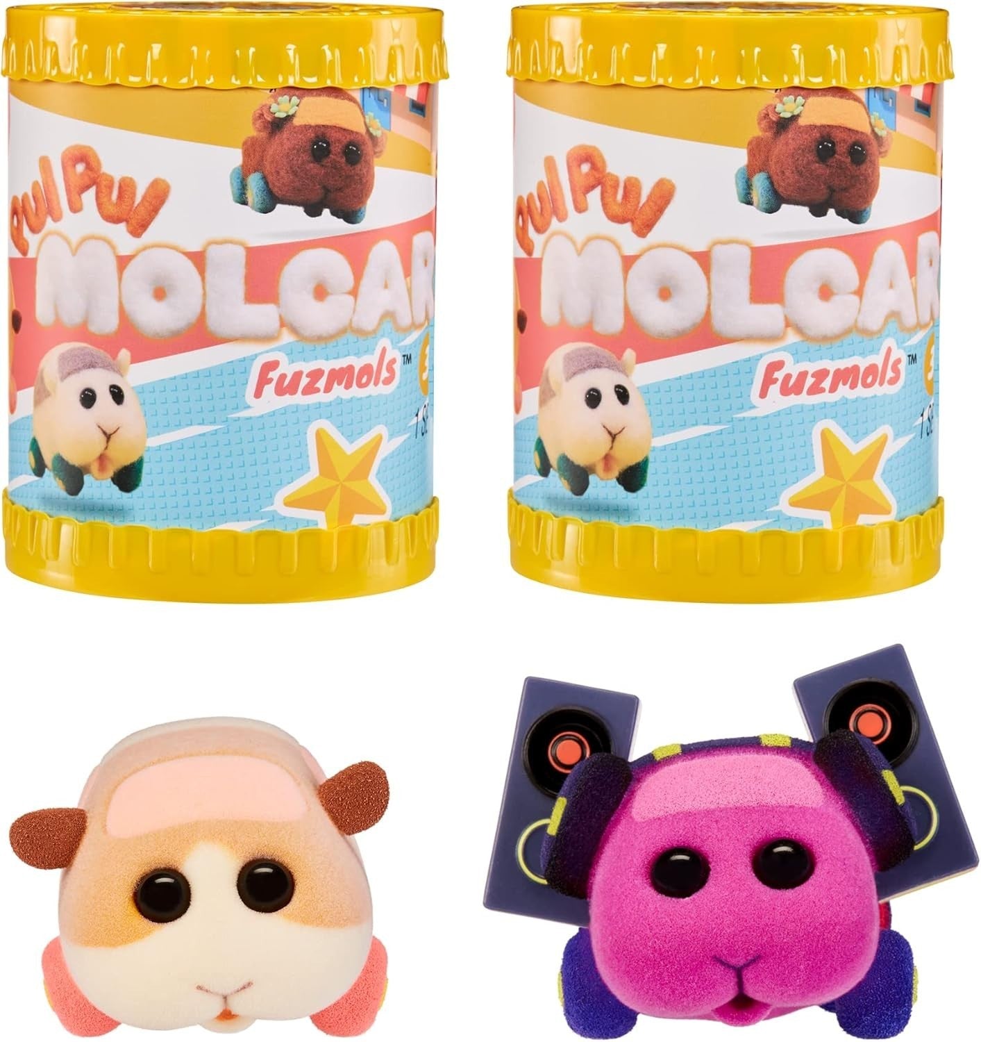 Pui Pui Molcar Surprise Figures 6cm - Flocked Fuzmols Playable Blind Box