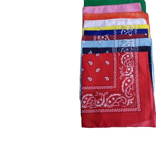 10 Pack Of Assorted Bandannas  