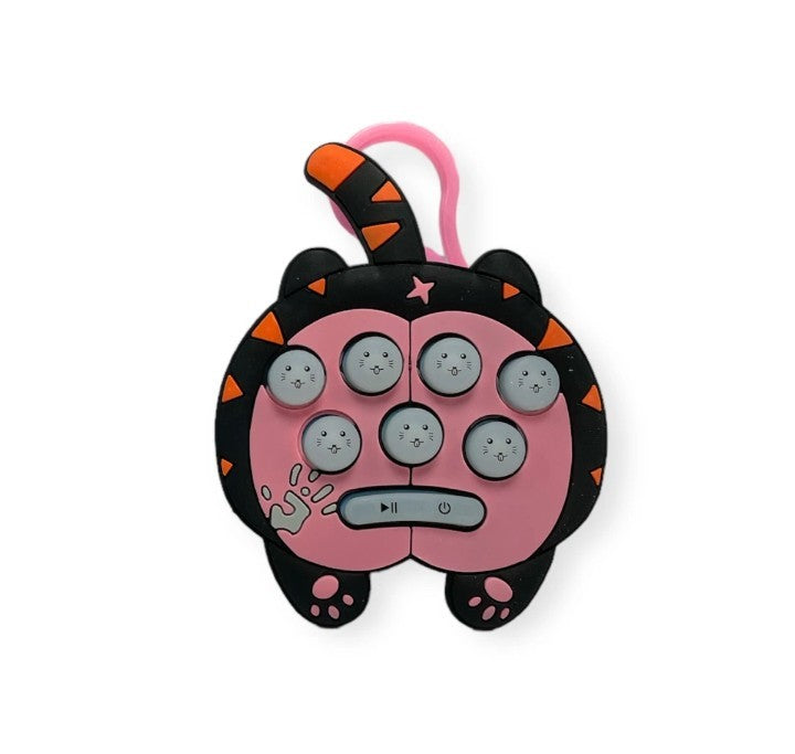 Mini Electronic Quick Speed Button Popper Game - Kids Toy - Bag Clip Game
