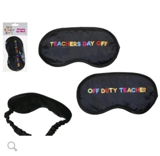 Thank You, Best Teacher Gift Present, Teachers Day Off  / Off Duty Teacher Masks