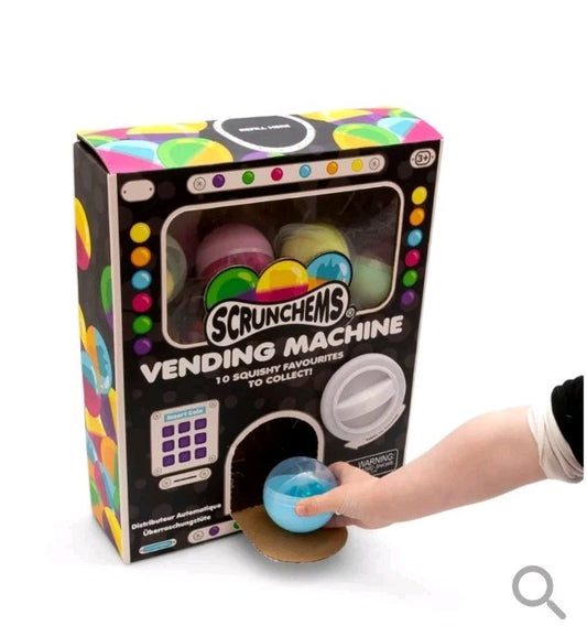 Scrunchems Vending Machine Toy - Squishy Sensory Collectibles with Surprises