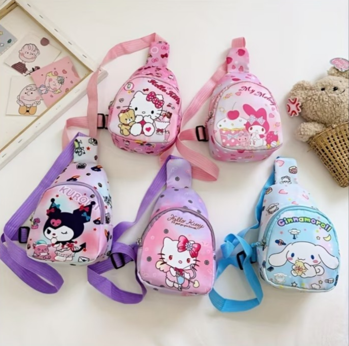 Kawaii Sanrio Character Mini Crossbody Backpacks Adjustable Strap