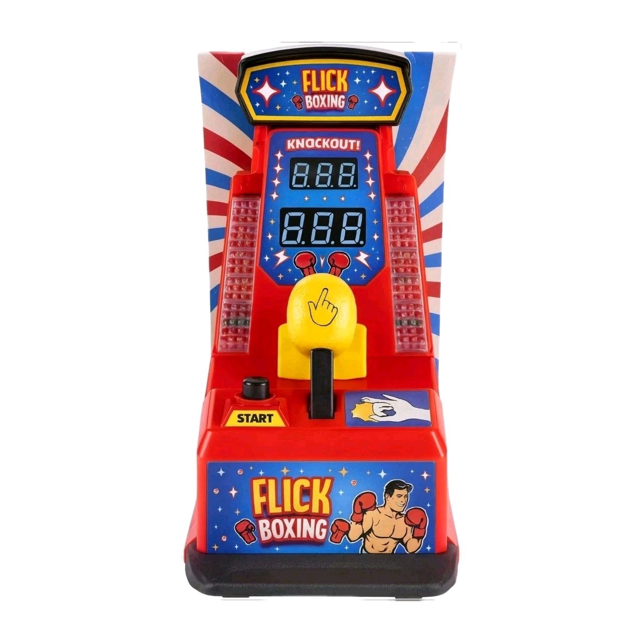Games Hub Flick Boxing Mini Arcade Game Tabletop Punch Machine Electron