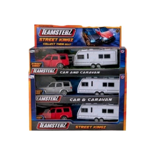 Teamsterz Car and Caravan Vehicle Toy DieCast Opening Doors Kids Children Gift