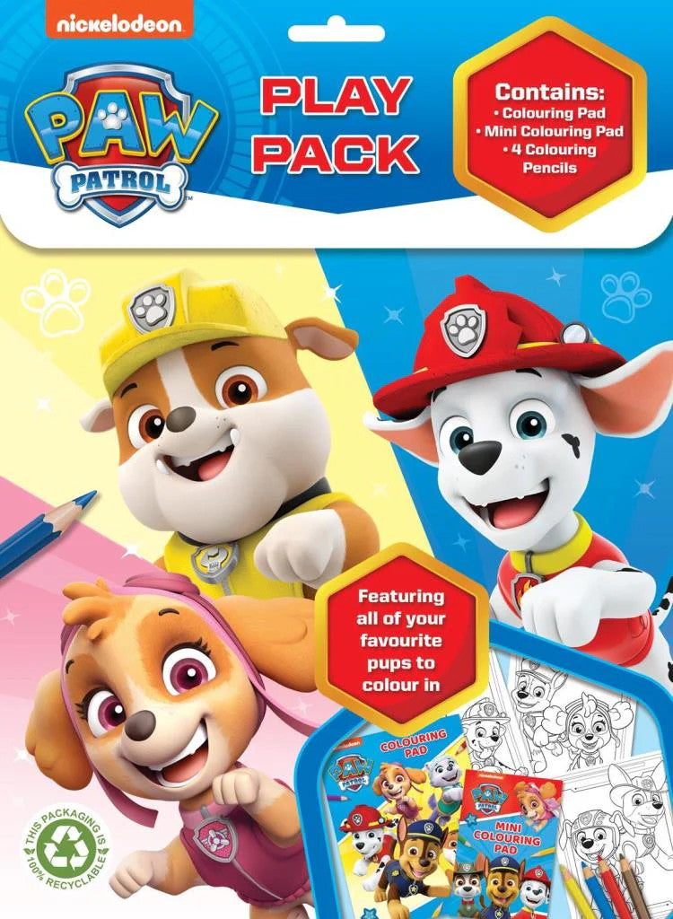 Paw Patrol Play Pack Activity Set Colourings