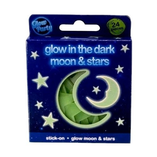 Starry Starry Night Glow In The Dark Wall & Ceiling Stickers - 24 Piece Set