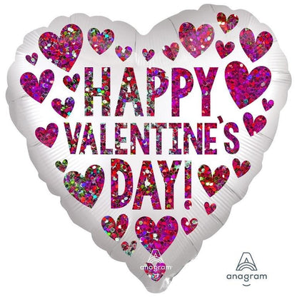 Valentines Day Foil Balloons For That Somebody Special: Heart, Marble, Abstract