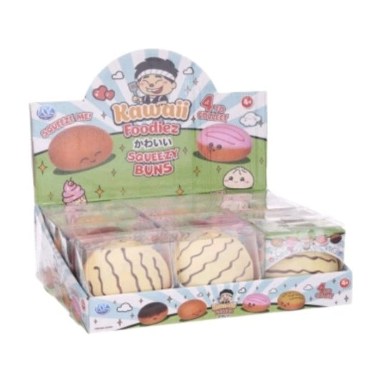 NEW Kawaii Foodiez Squeezy Buns | Cute Stress Relief Toy