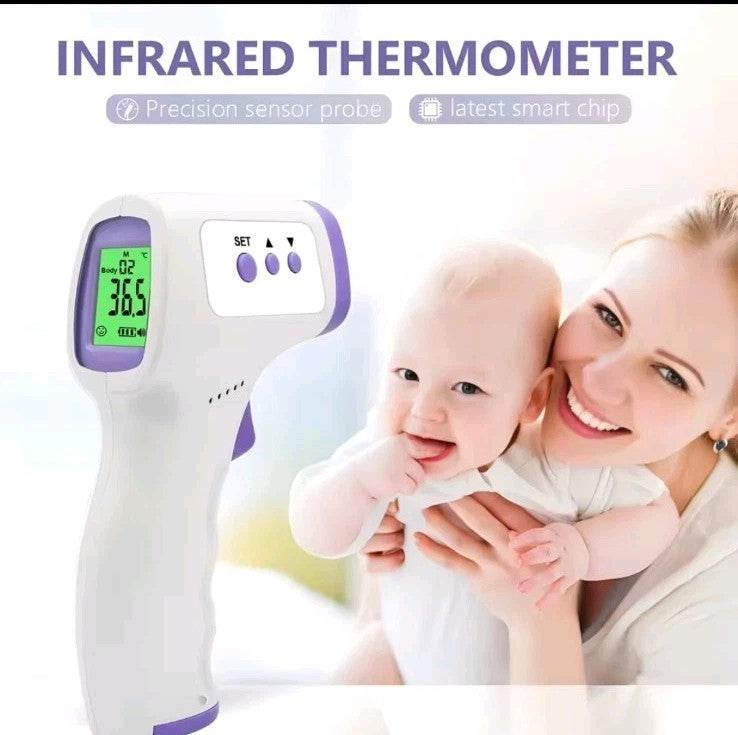 Digital Infrared Thermometer Non Contact Forehead Fever Gun Baby Child  Adult