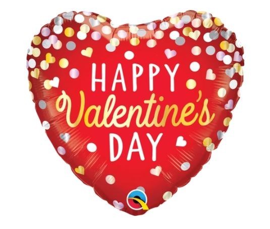 Valentines Day Foil Balloons For That Somebody Special: Heart, Marble, Abstract