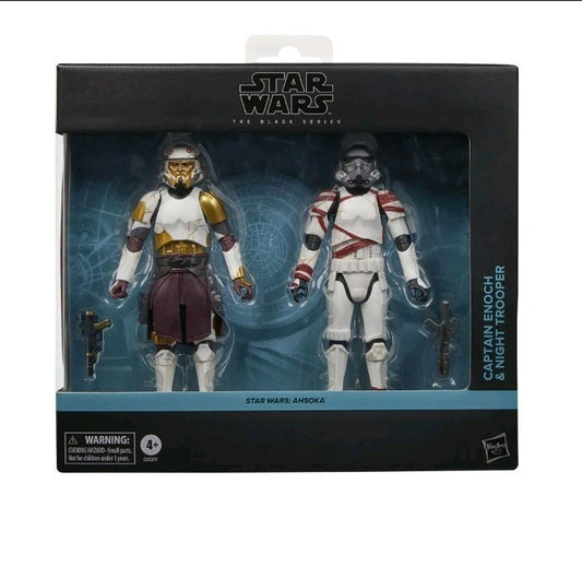 STAR WARS BLACK SERIES - AHSOKA -  CAPTAIN ENOCH & NIGHT TROOPER - IN HAND