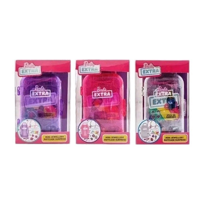 New Barbie Extra Mini Suitcase Jewellery Surprise 