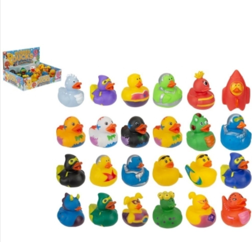 Novelty PVC Rubber Ducks - Party Favors, Bath Toys, Collectibles X5