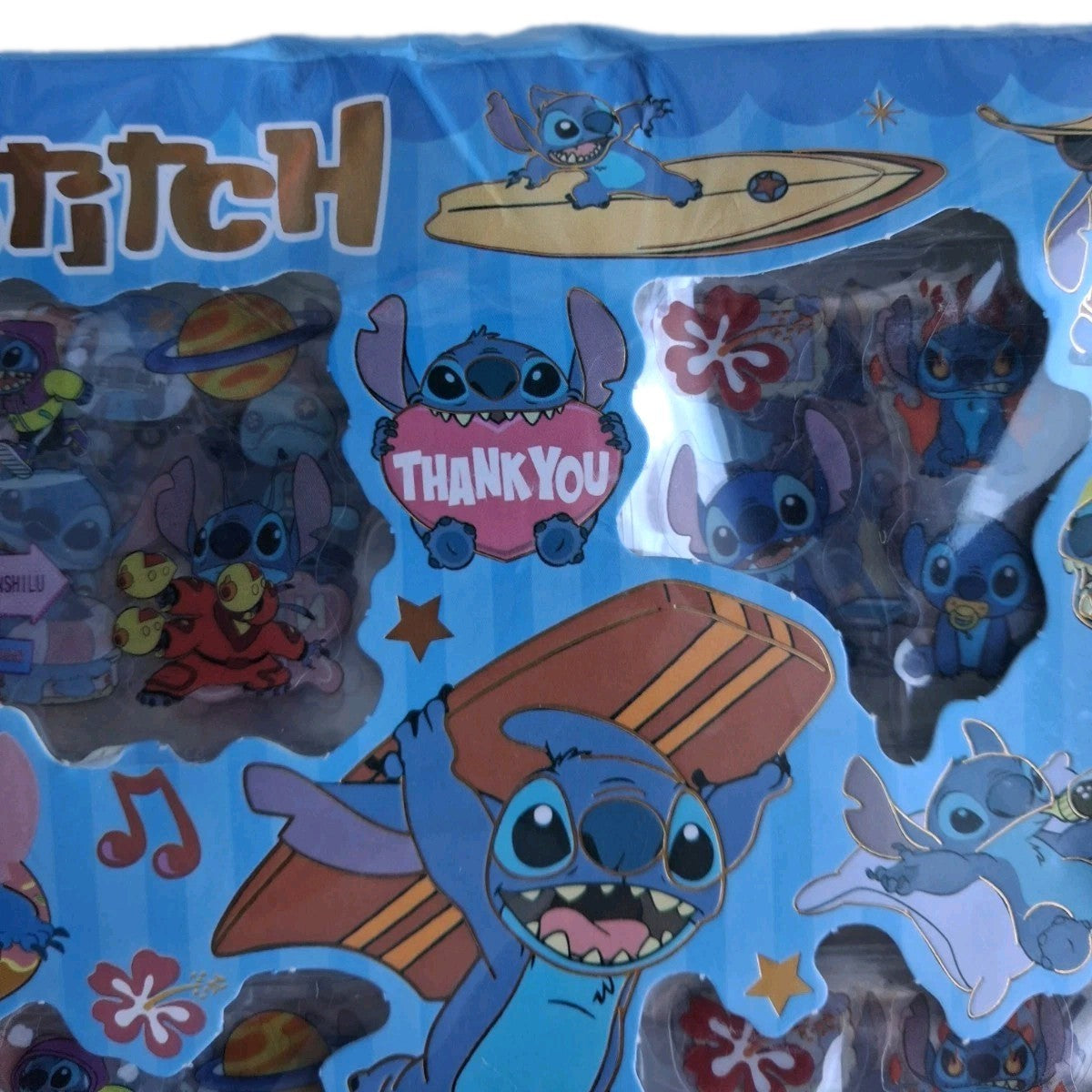 100pcs Cute Disney Lilo & Stitch Cartoon Sticker Gift Box Set DIY Vinyl Decals