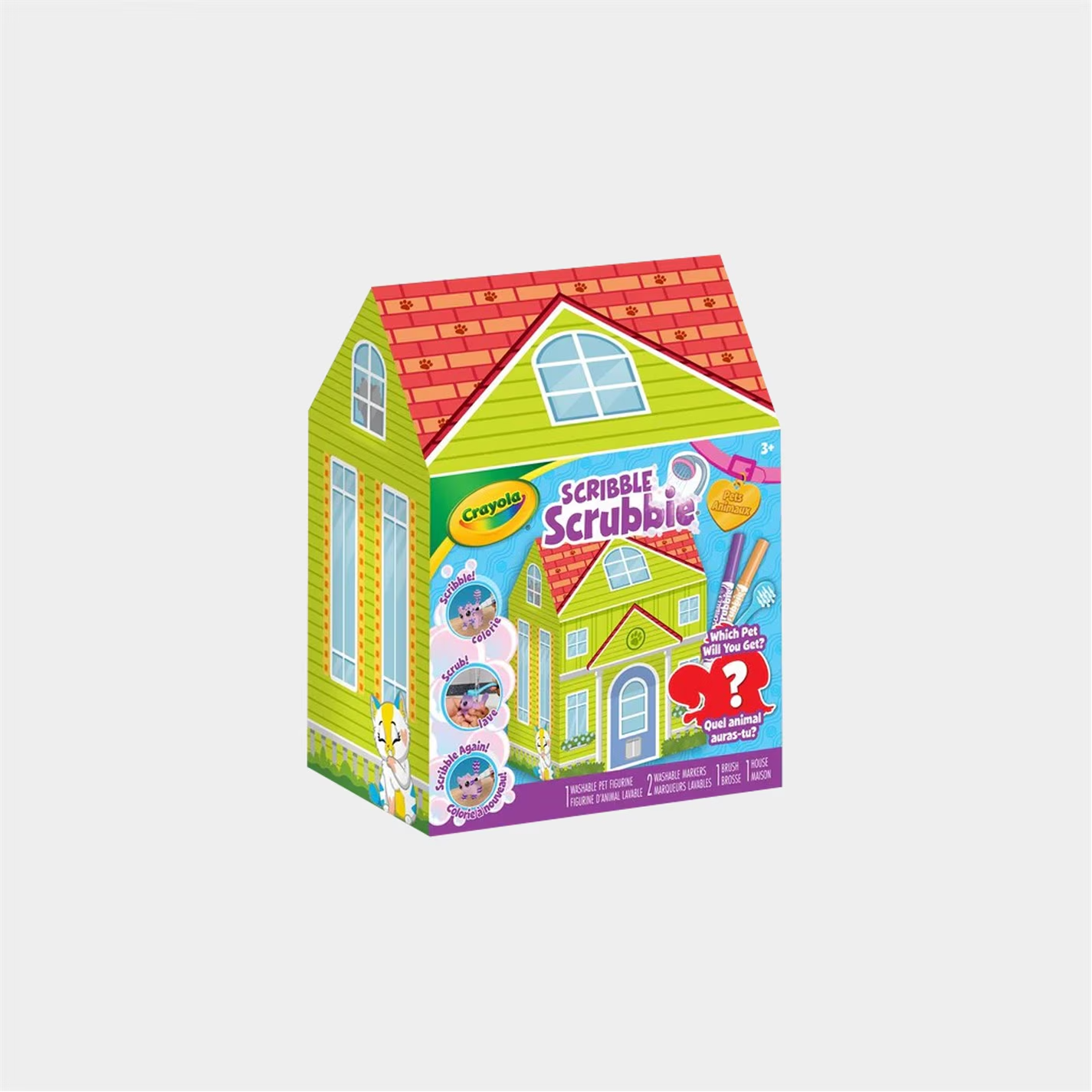 NEW Crayola Scrib Pets Kids Board Game X2 Included