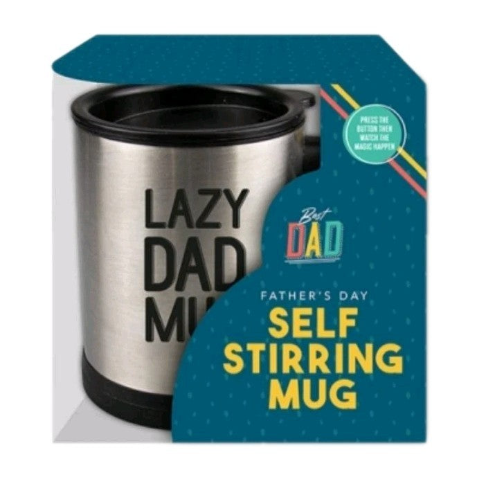 LAZY DAD SELF STIRRING MUG 