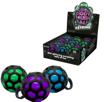 Scrunchems Fusion Diddy Squish Ball Keyring - Sensory Fidget Toy