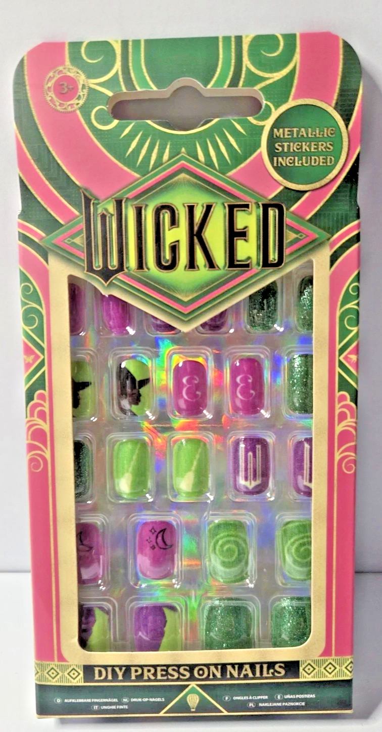 Officially Licenced Press On Nails: Wicked, Stitch, Hello Kitty & Friends + More