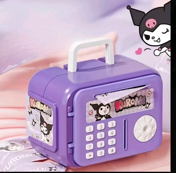 Hello Kitty & Kuromi Electronic ATM Savings Machine - Password Lock Money Boxes