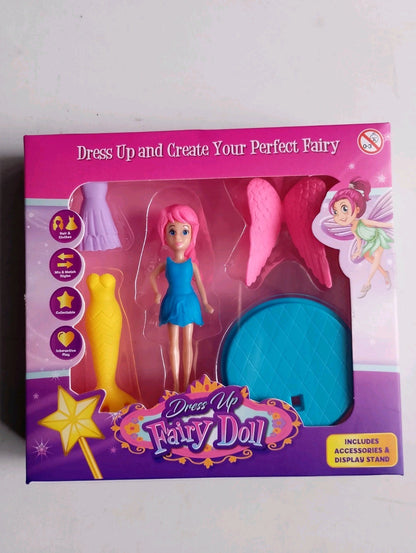 4 Beautiful Fairy Princess Dolls for Girls, Adorable Fashion, Gift for Girls