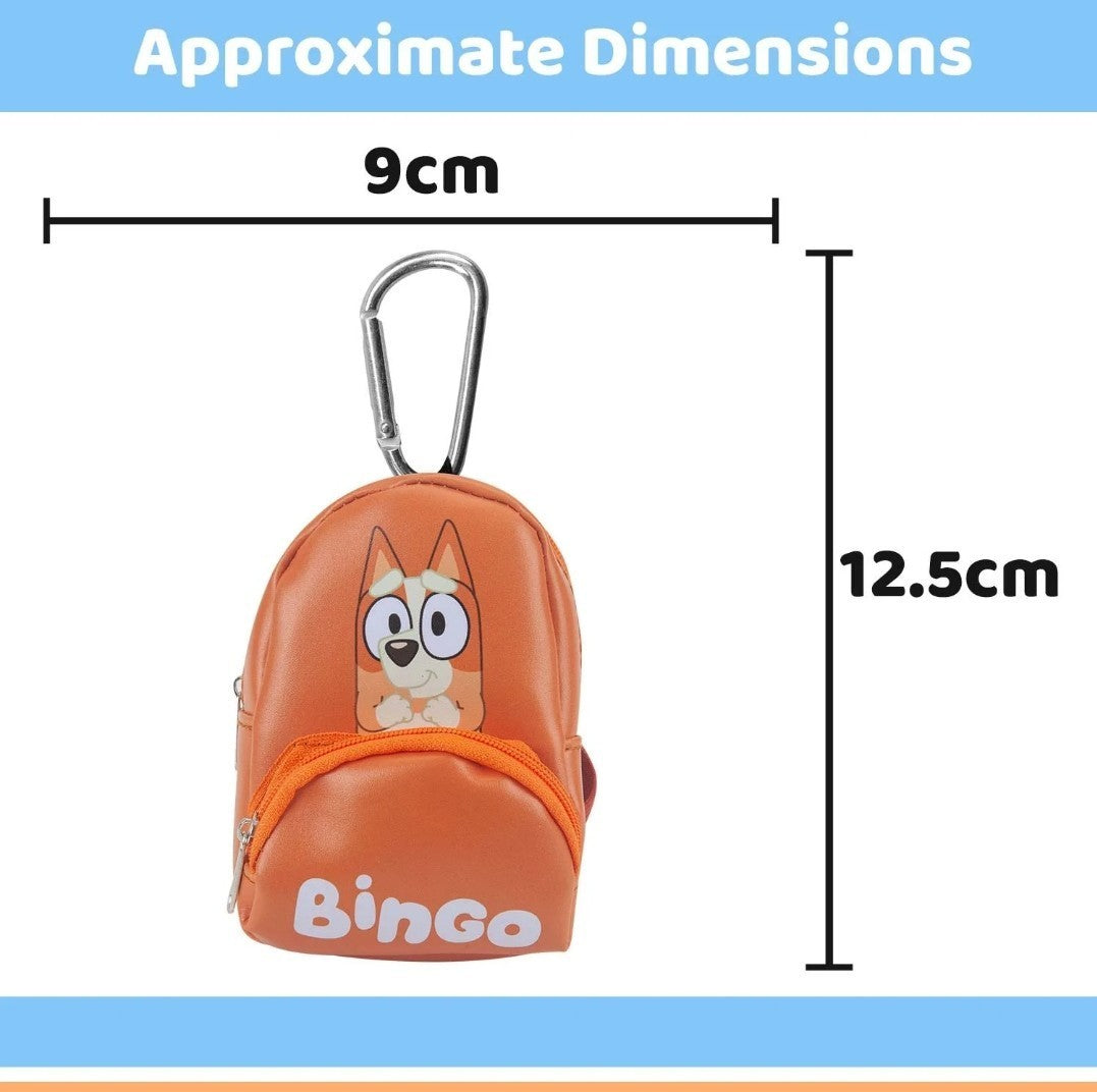 Bluey - Bingo Backpack Bag Clip Childrens Video Game Accessories 12. 5cm x 9cm