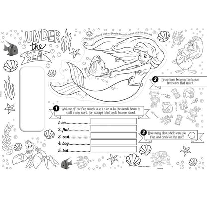 Disney Princess - Tear Off Activity Placemats - Bell - Jasmine - Tiana 