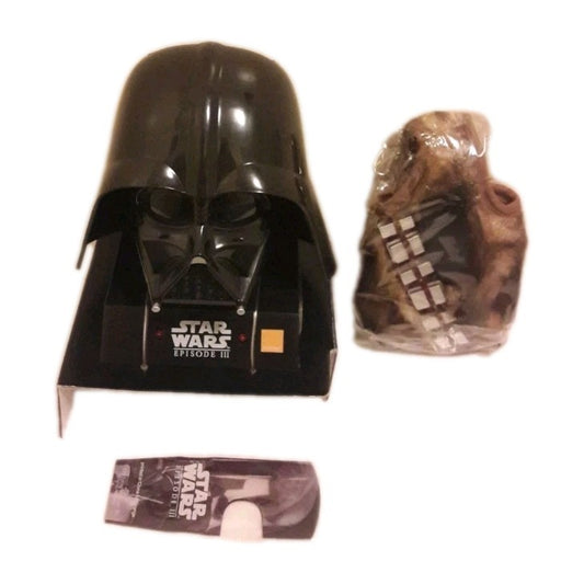 Rare Starwars Darth Vader phone holder with furry Chewbacca phone case.