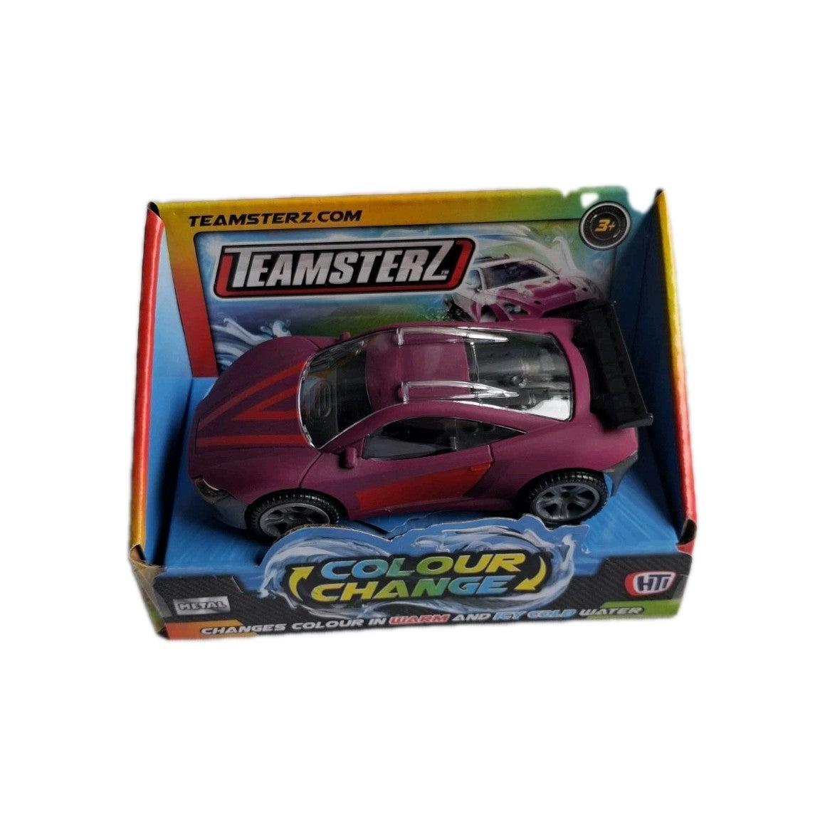 Teamsterz Colour Change Cars: 4" High Quality Metal Racing Cars - Display Ready