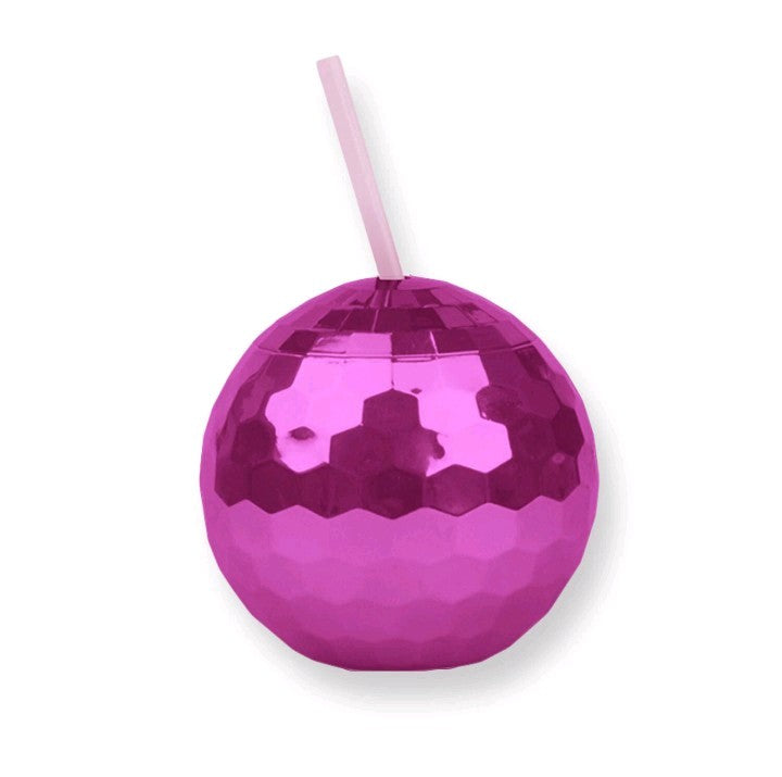Disco Ball Tumbler & Reusable Straw - Drinking Cocktails - Part Cups