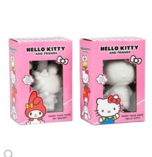 PYO Paint Your Own Hello kitty Or My Melody Squish'ems paints and brush included