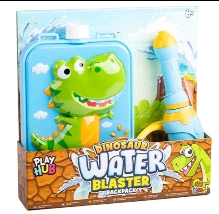 Dinosaur Water Blaster Backpack - Kids Summer Outdoor Toy