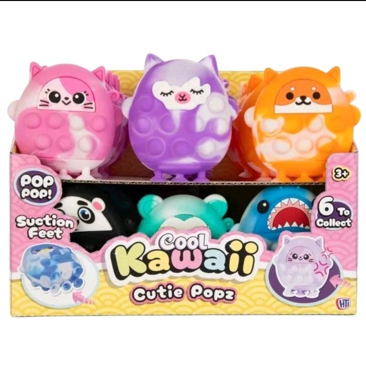 Cool Kawaii Cutie Popz – 2-in-1 Sensory Fidget & Suction Toy