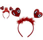 VALENTINES DAY I LOVE U HEADBAND - Fluffy - Glittery - One Size Fits All 