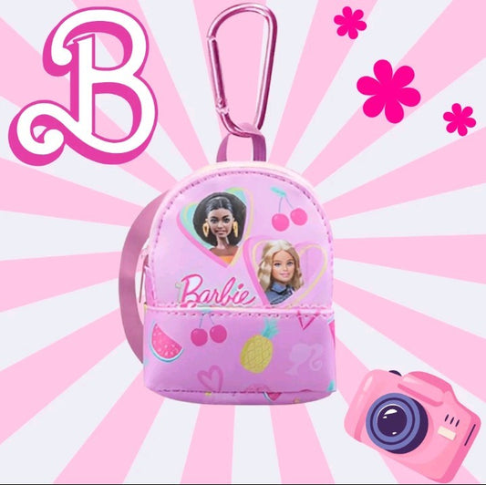 Barbie Micro Backpack Purse – 10cm Mini Bag with Carabiner Clip – Kids Toys