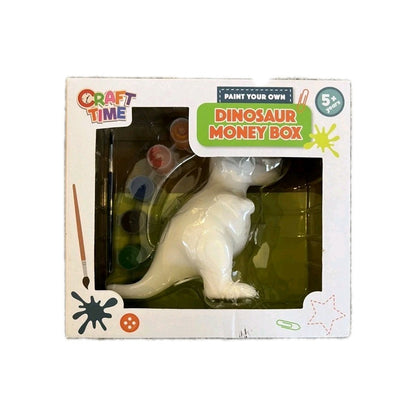 New Craft Time Paint Your Own Dinosaur & Unicorn Money Boxs