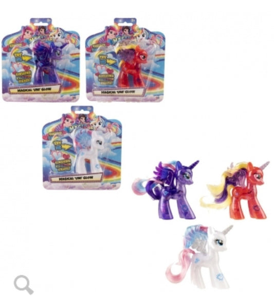 MAGICAL KINGDOM - MAGICAL UNI-GLOW - LED Magical Glowing Unicorns X3