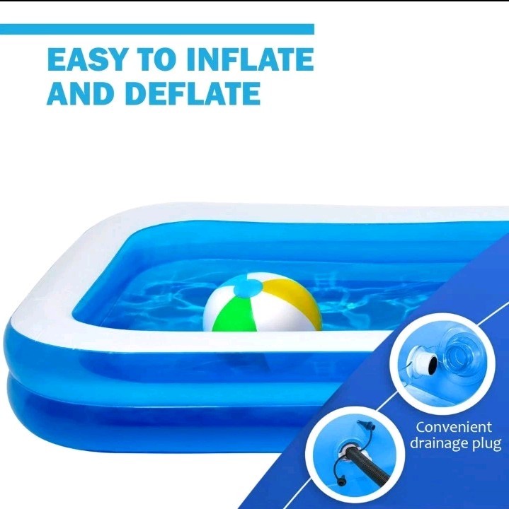 Rectangular Swimming Pool - NEW GIANT Summer Family Size Pool -