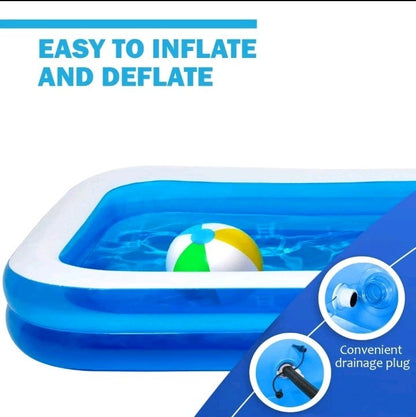 Rectangular Swimming Pool - NEW GIANT Summer Family Size Pool -