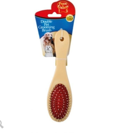 Double Sided Pet Grooming Brush For Thick Coats.