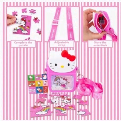 Hello Kitty Messenger Bag - Puzzle - Stickers 